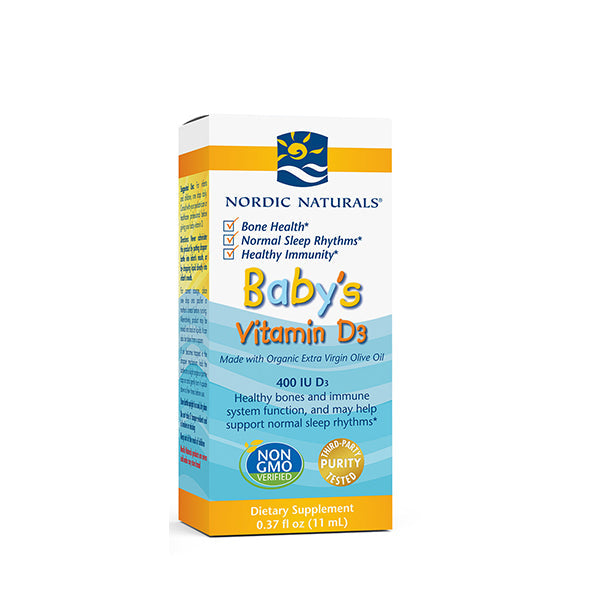Nordic Naturals Babys Vitamin D3 400IU 11ml
